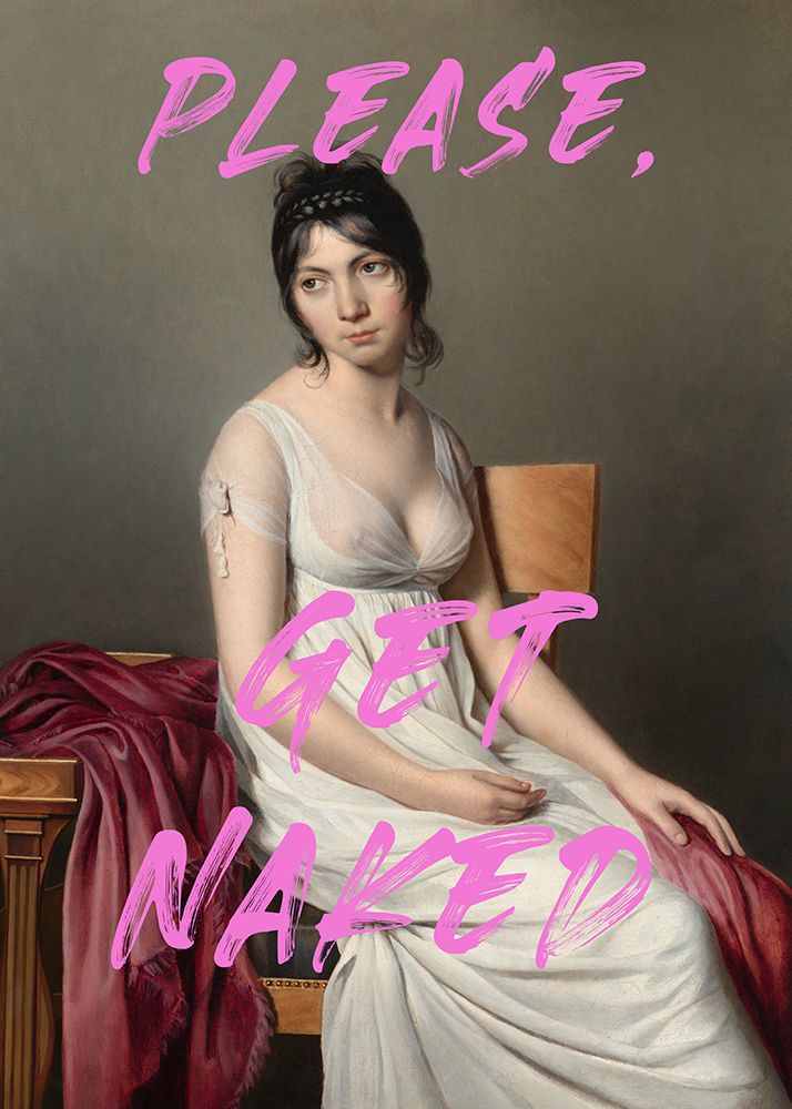 Please Get Naked art print by The Art Concept for $57.95 CAD