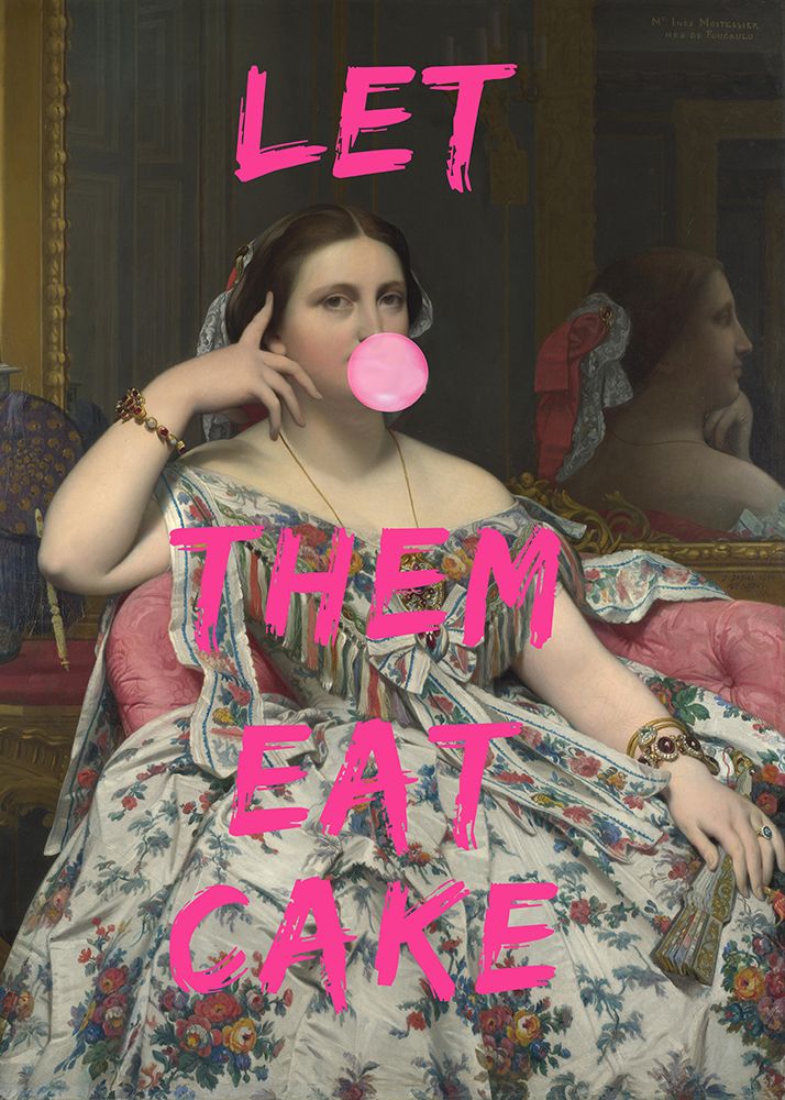 Let Them Eat Cake-Bubble Gum Vintage Print art print by The Art Concept for $57.95 CAD