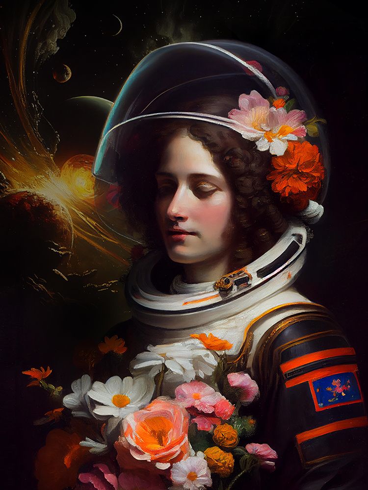 Astronaut Beauty art print by Dikhotomy for $57.95 CAD
