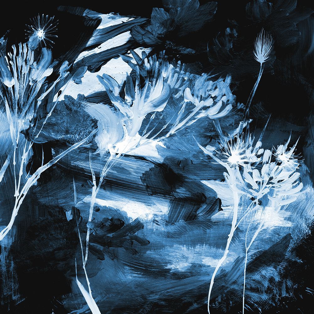 Blue Floral art print by Dan Hobday for $57.95 CAD