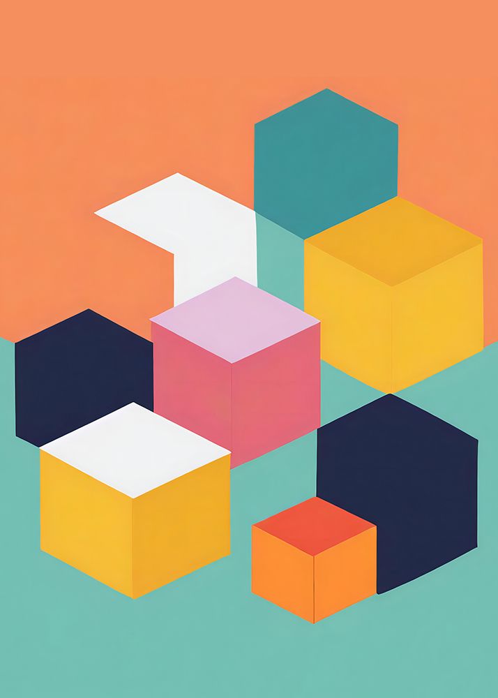 Cubes art print by Andreas Magnusson for $57.95 CAD