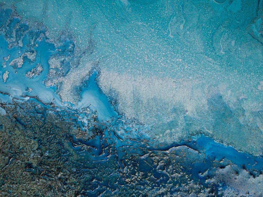 Cyan Waters art print by Petra de Meikle for $57.95 CAD
