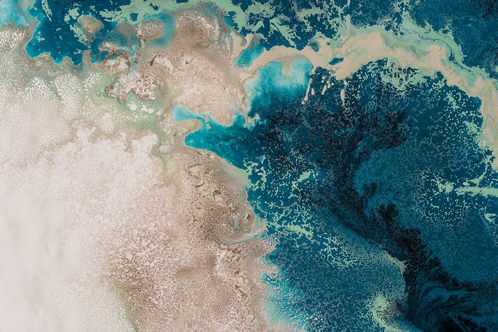 Teal Seas art print by Petra de Meikle for $57.95 CAD