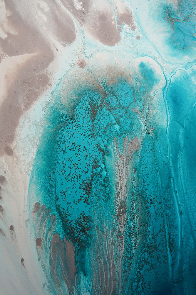 Coral Sea Flow1 art print by Petra de Meikle for $57.95 CAD