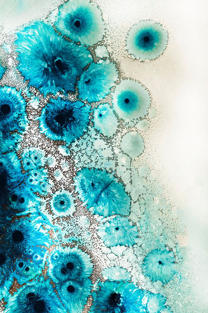 Aqua Aurora  3 art print by Petra de Meikle for $57.95 CAD