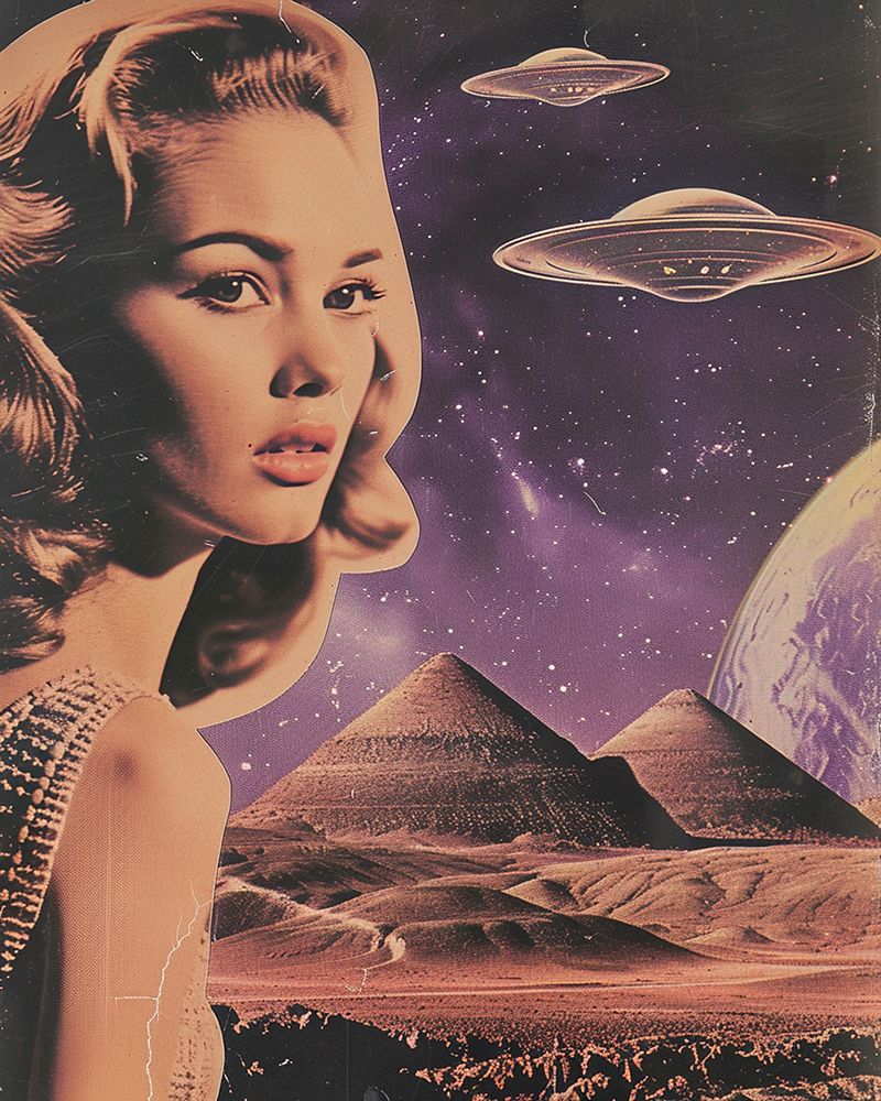 Purple Pyramid Invasion art print by Samantha Hearn for $57.95 CAD