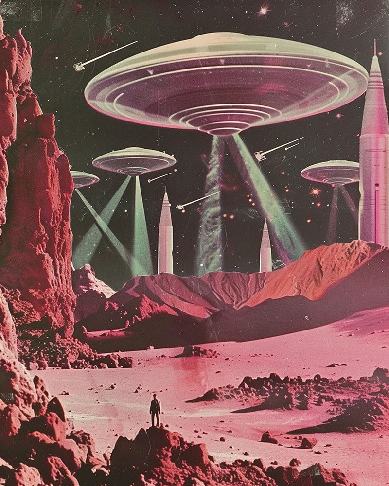 UFO Party art print by Samantha Hearn for $57.95 CAD
