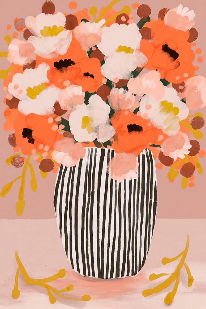Pastel flowe rimpression no 10 art print by Treechild for $57.95 CAD