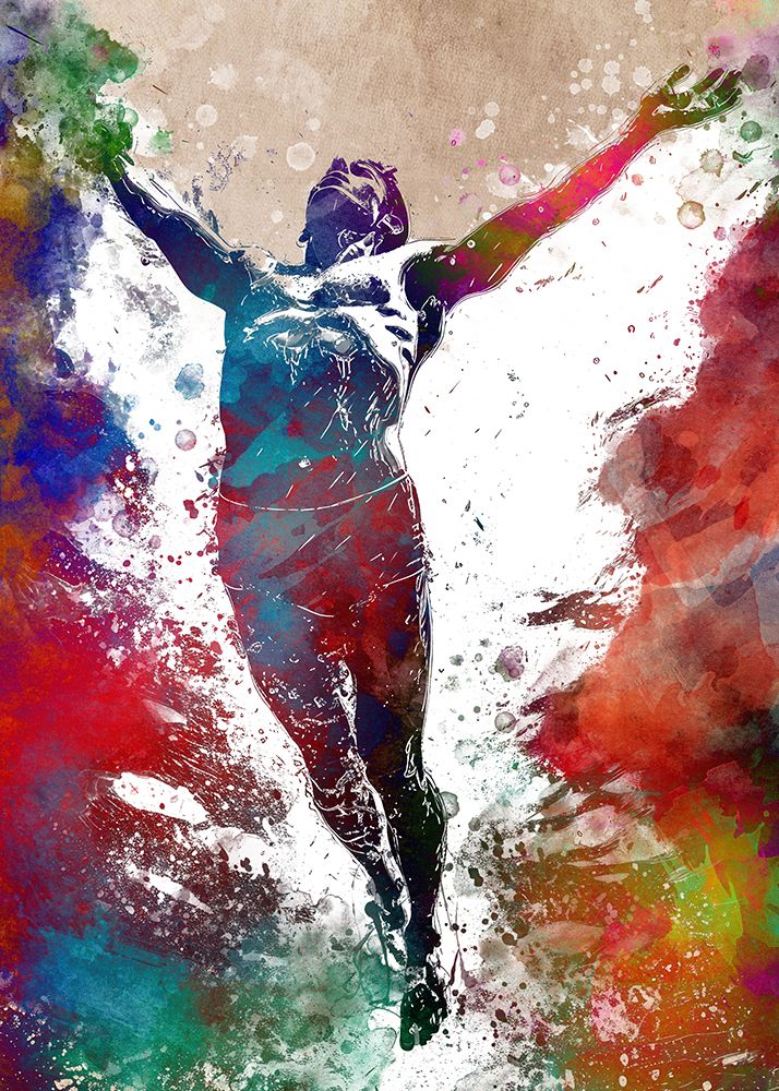 Swimmer sport art #swimmer #sport art print by Justyna Jaszke for $57.95 CAD