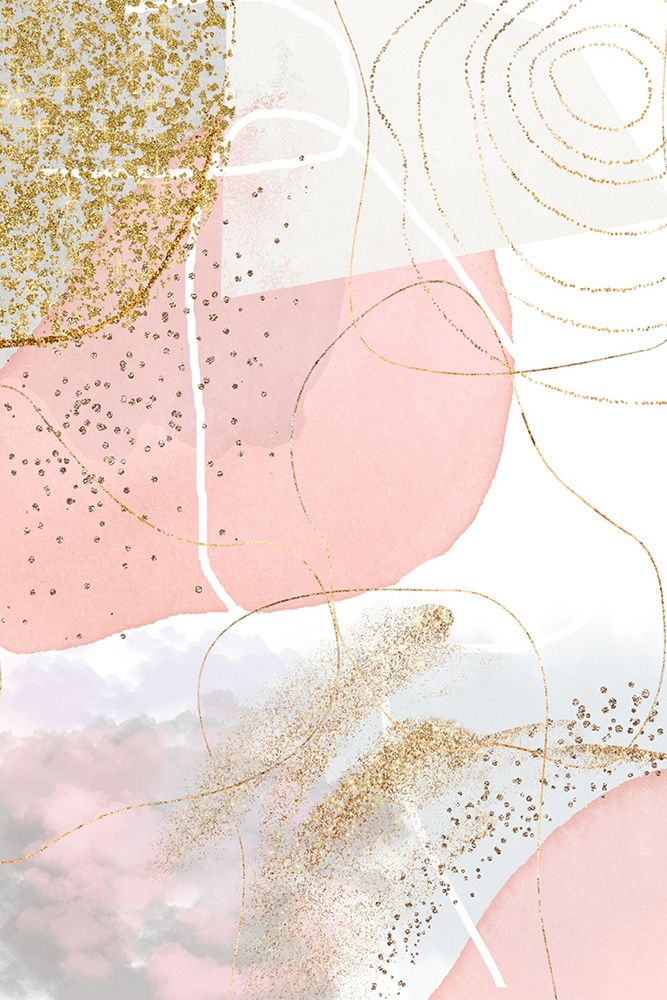 Pink N Gold 1 art print by Sally Ann Moss for $57.95 CAD
