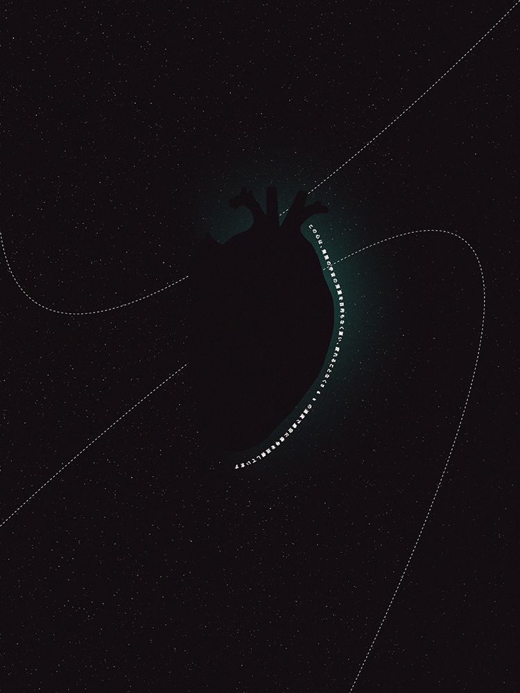 Dark Heart In Space art print by Max Sandstrom for $57.95 CAD