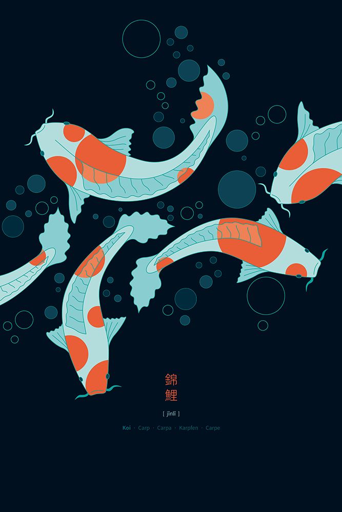Koi Carps art print by Thoth Adan for $57.95 CAD