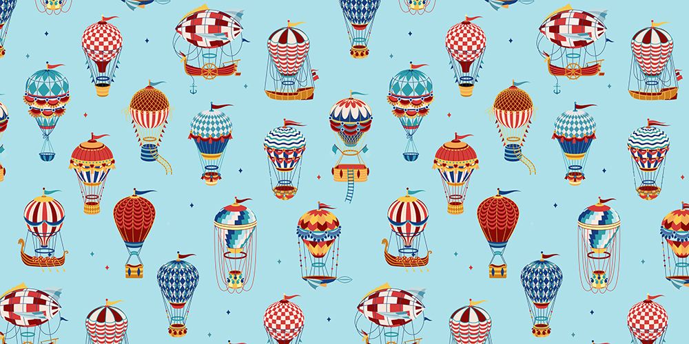 Up and Away_Blue art print by Sue Skellern for $57.95 CAD