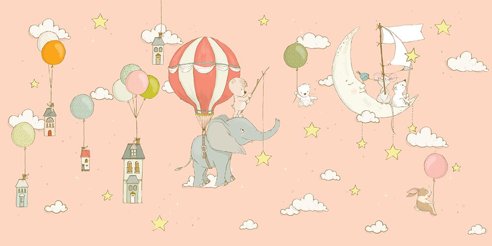 Elephant Dream_Peachy art print by Sue Skellern for $57.95 CAD