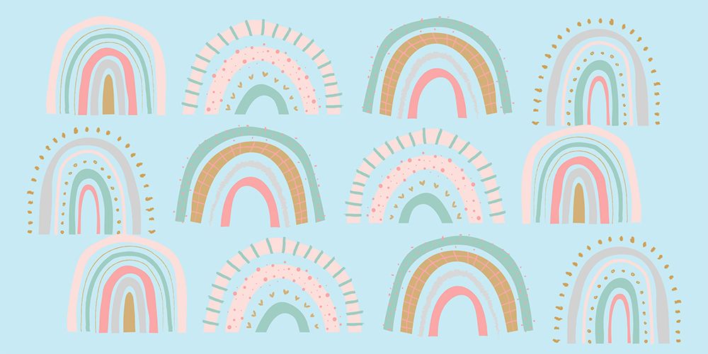 Rainbows_Blue art print by Sue Skellern for $57.95 CAD
