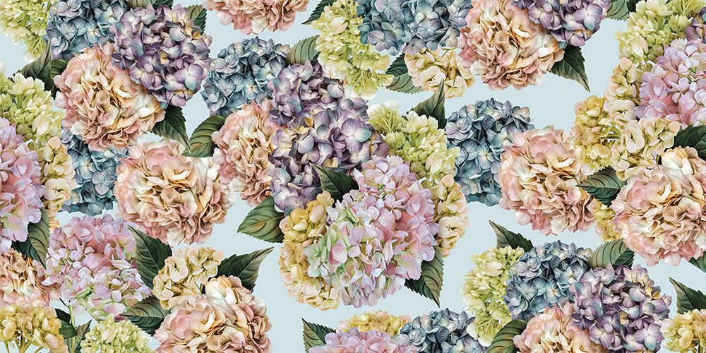 Hydrangeas_Sky art print by Sue Skellern for $57.95 CAD