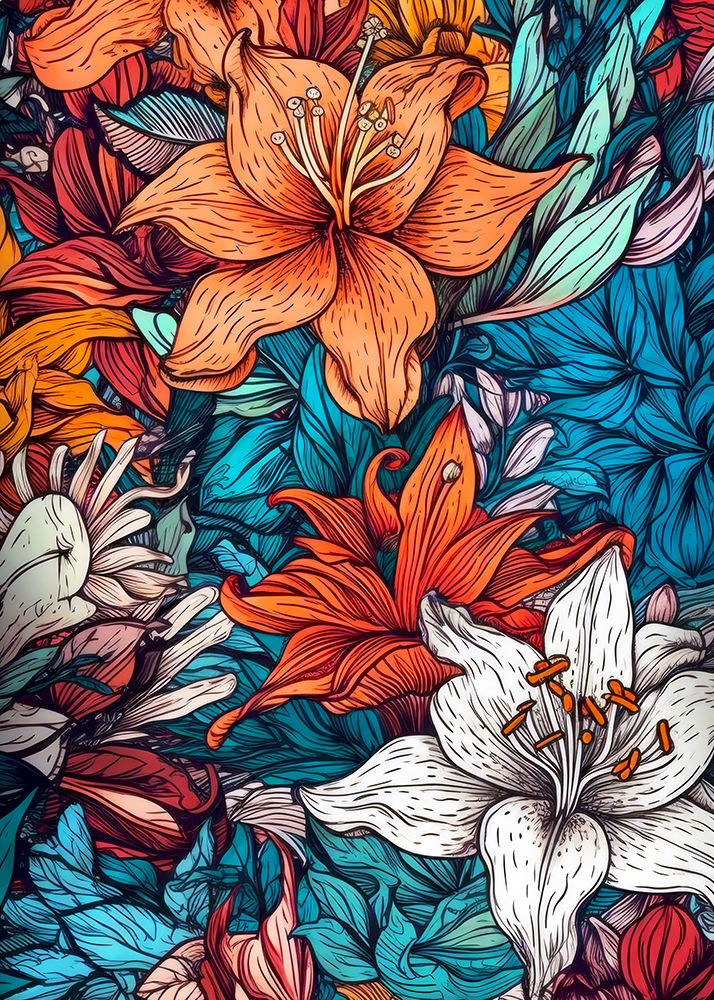 Flora Meadow (45) art print by Justyna Jaszke for $57.95 CAD