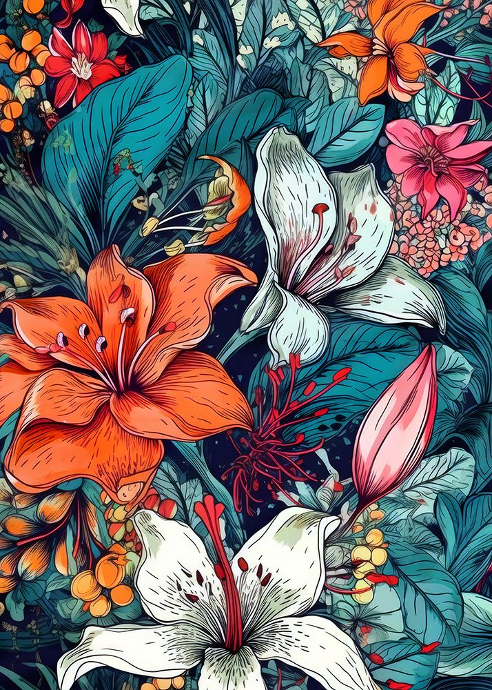 Flora Meadow (48) art print by Justyna Jaszke for $57.95 CAD