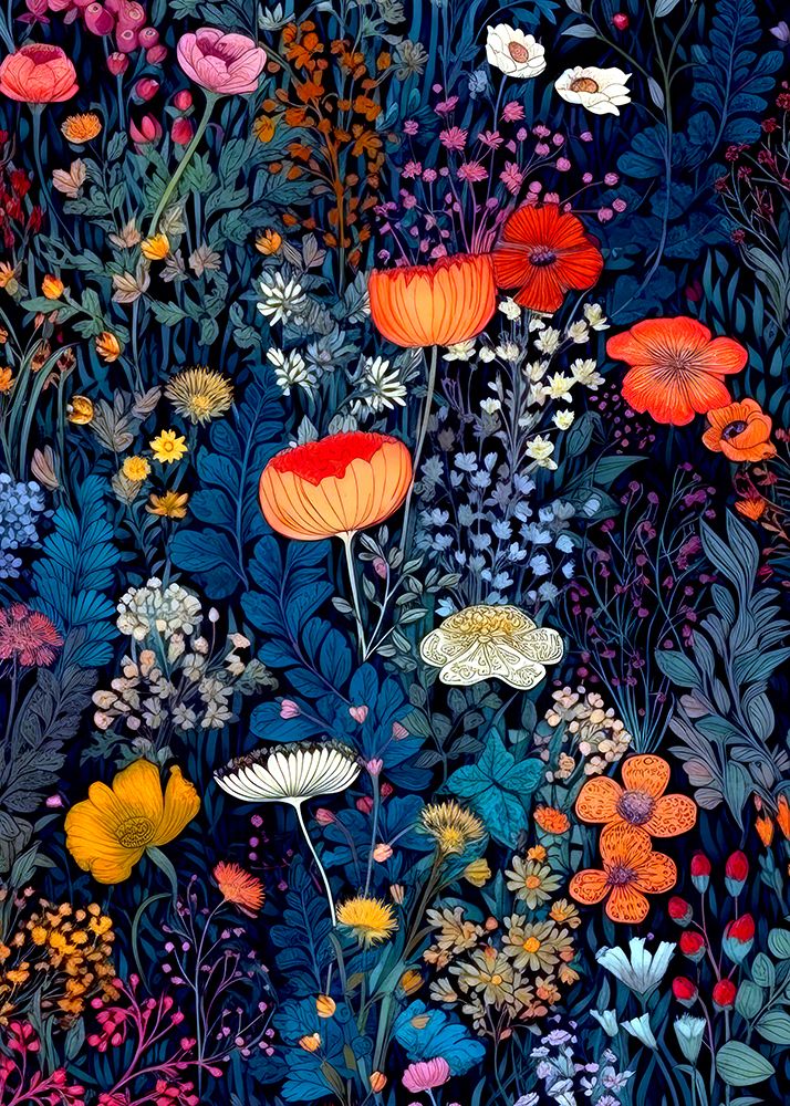 Flora Meadow (50) art print by Justyna Jaszke for $57.95 CAD