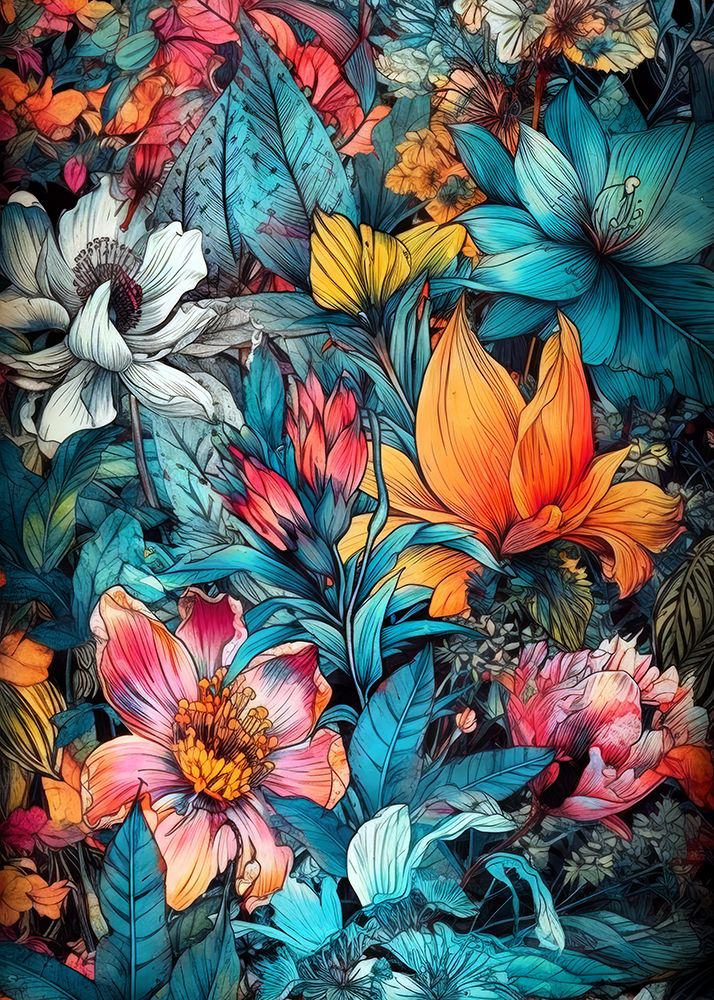 Flora Meadow (54) art print by Justyna Jaszke for $57.95 CAD