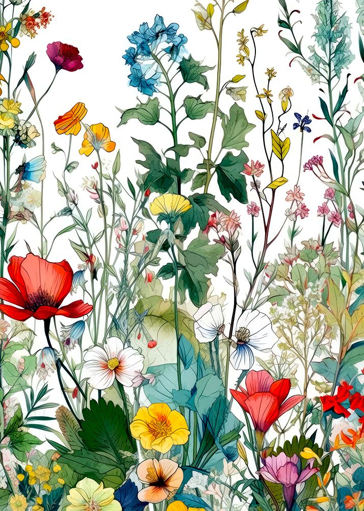 Flora Meadow (73) art print by Justyna Jaszke for $57.95 CAD