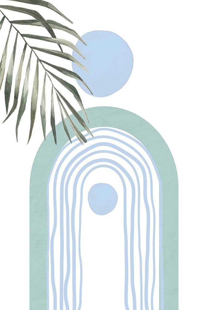Teal Boho-4 art print by Sally Ann Moss for $57.95 CAD
