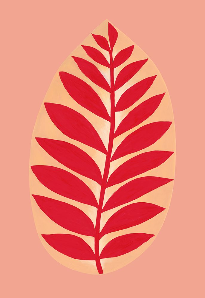 Agot (red a coral) art print by Rosana Laiz Blursbyai for $57.95 CAD