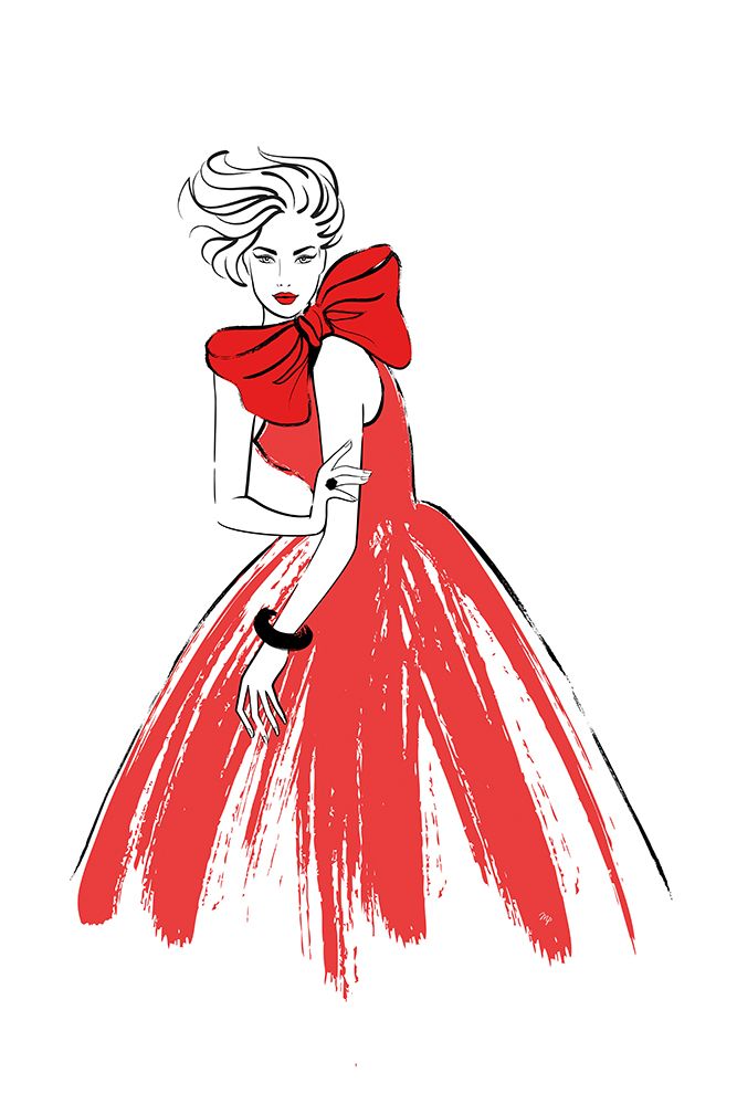 Red Lady art print by Martina for $57.95 CAD