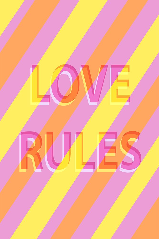 Love Rules art print by Martina for $57.95 CAD
