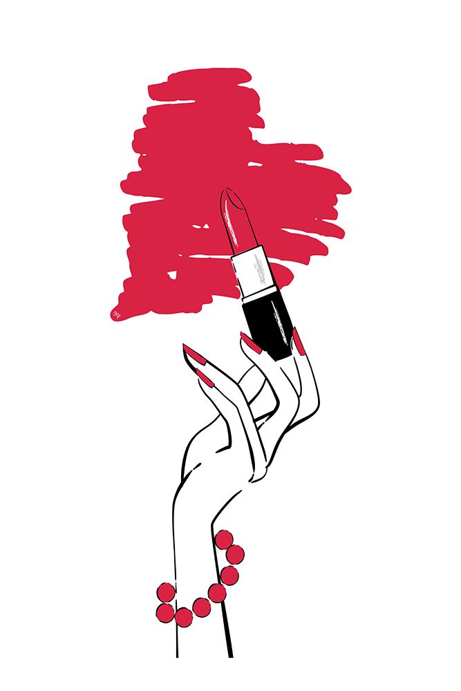 Lipstick Love art print by Martina for $57.95 CAD