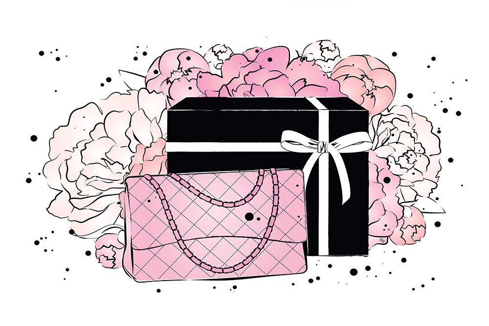 Handbag Peonies art print by Martina for $57.95 CAD