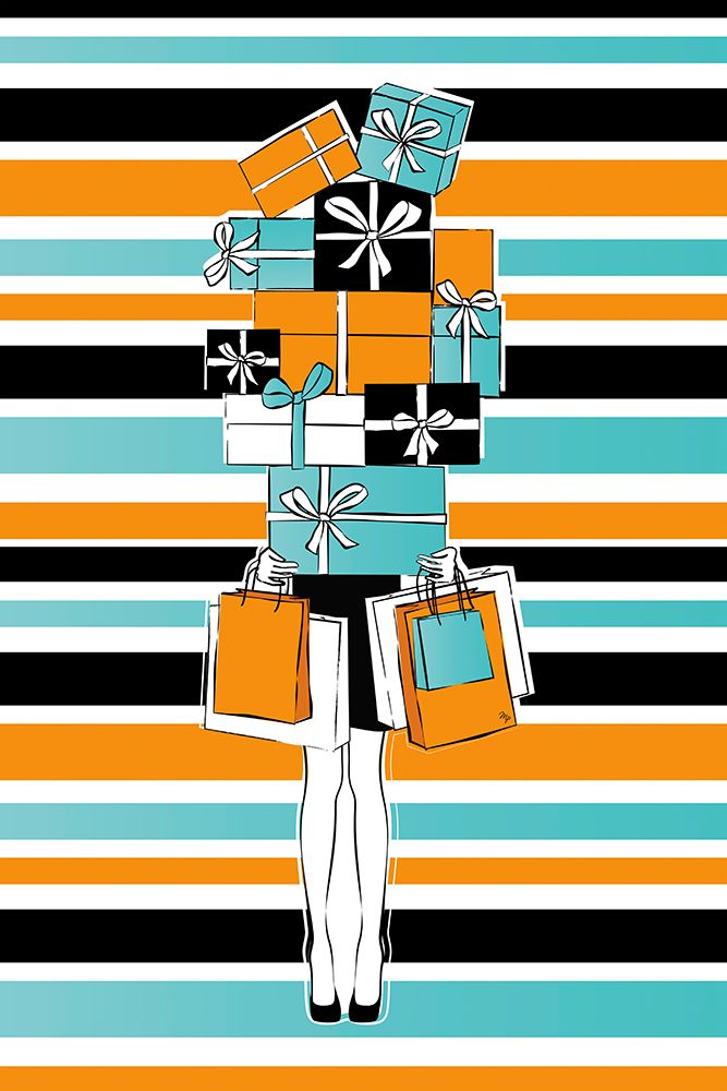 Bold Shopping art print by Martina for $57.95 CAD