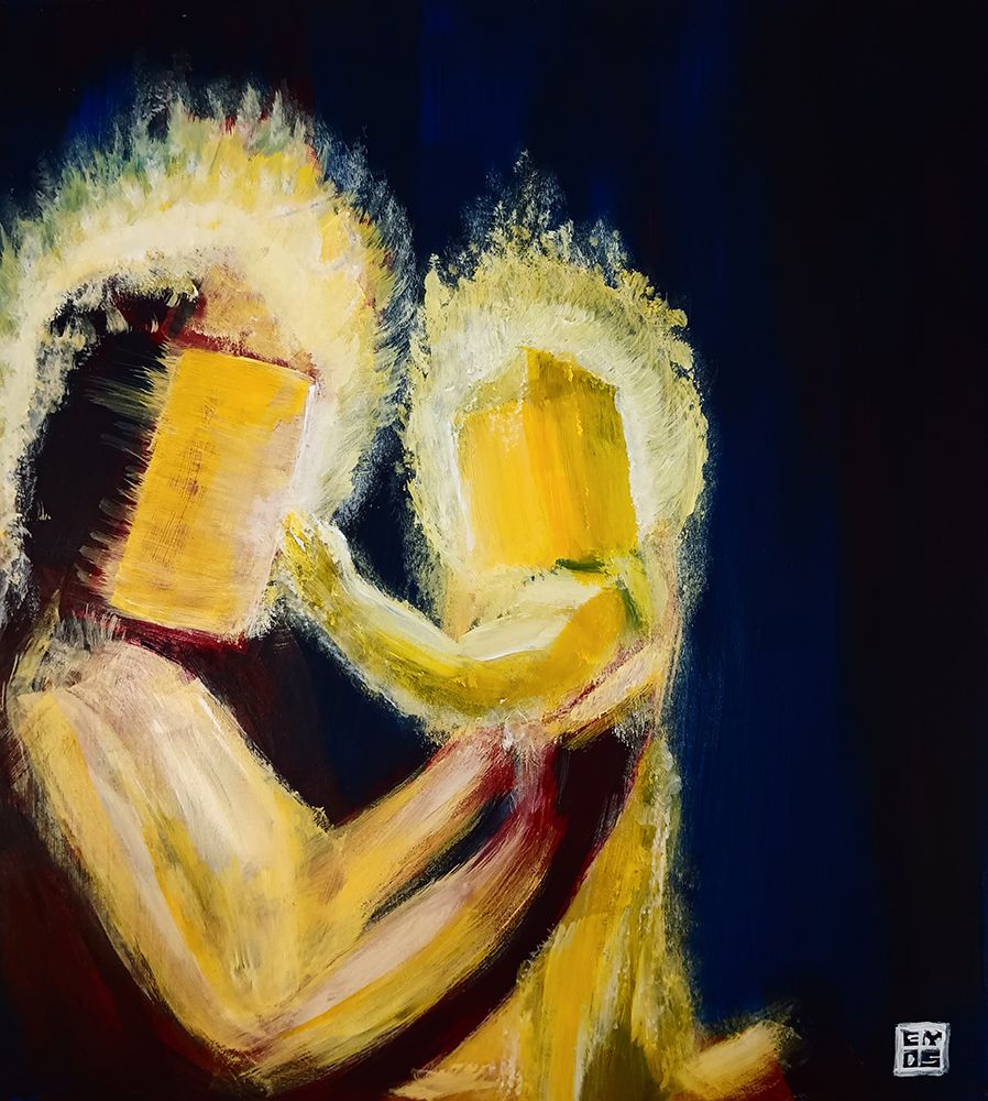 Madonna and Child art print by Ezekiel Y.D. Schmitt for $57.95 CAD