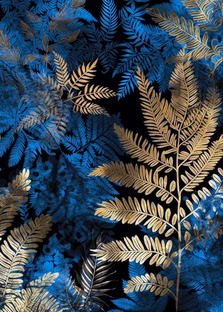 Vibrant Garden and ferns  2 art print by Justyna Jaszke for $57.95 CAD