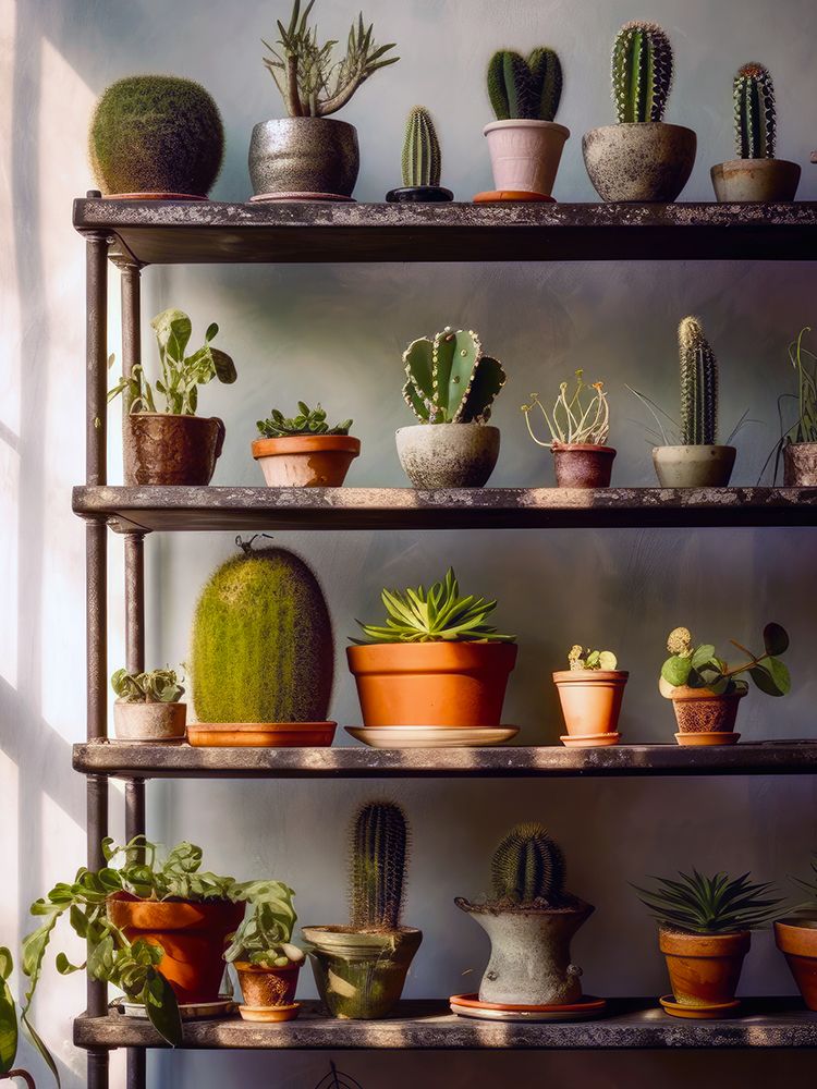 Cactus and succulents 1 art print by Justyna Jaszke for $57.95 CAD