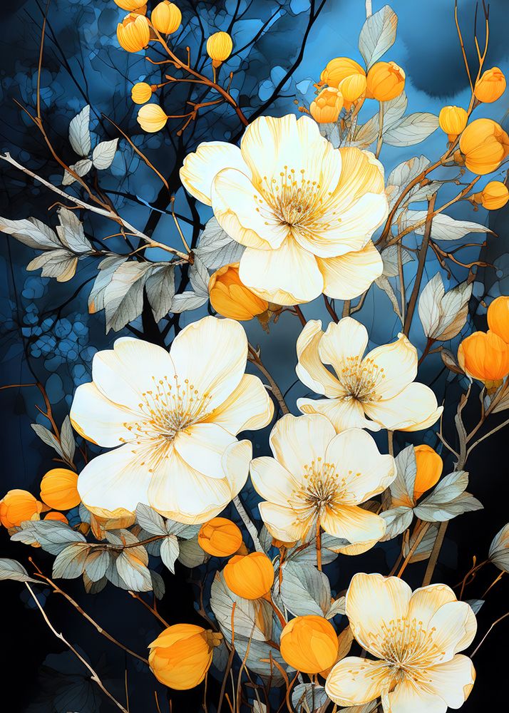 Nature 5 flowers art print by Justyna Jaszke for $57.95 CAD