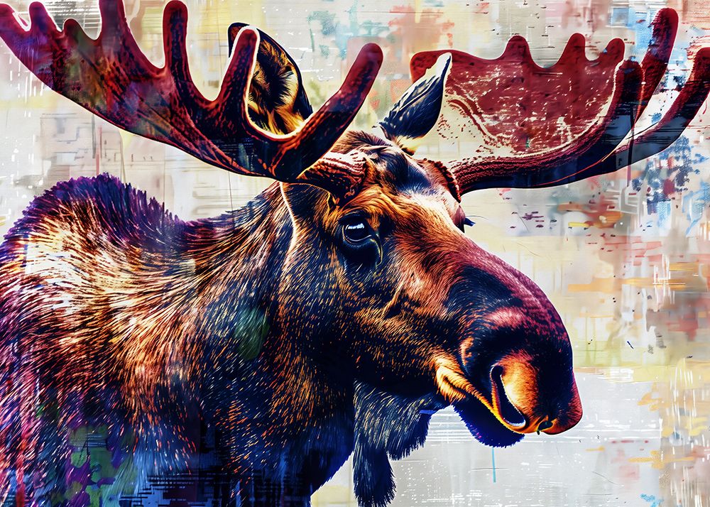 Moose art print by Andreas Magnusson for $57.95 CAD