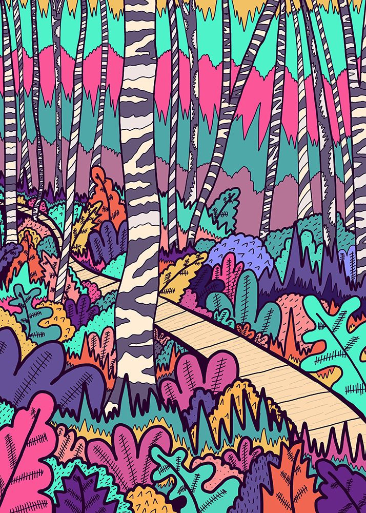 The Woodland Walk art print by Stephen Wade for $57.95 CAD