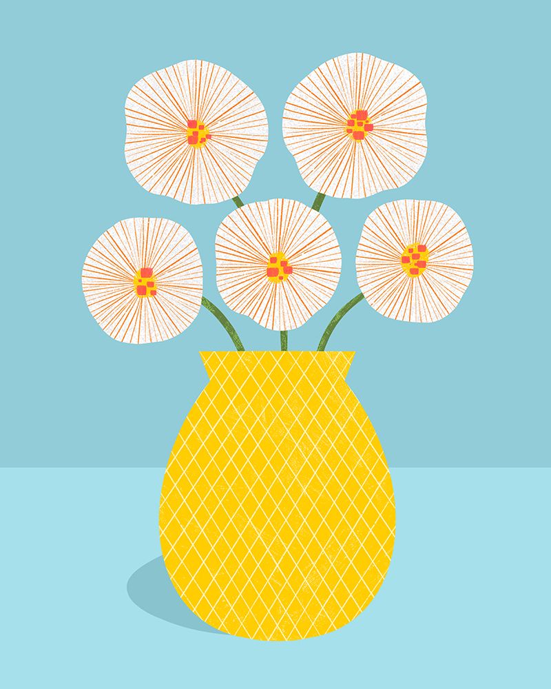 Flowers in Yellow Vase art print by Melissa Donne for $57.95 CAD