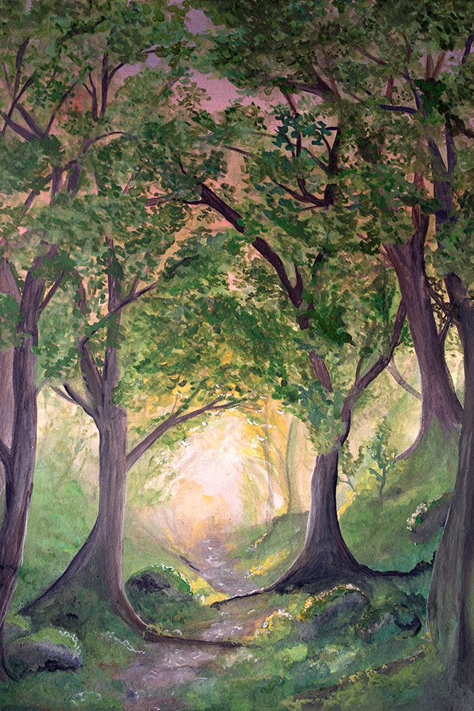 The forest path art print by Emelie Marie for $57.95 CAD