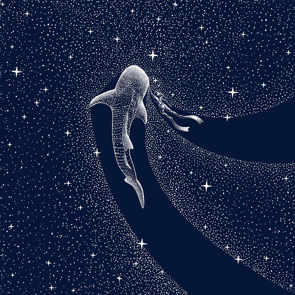 Star Eater and Diver Square art print by Aliraza Cakir for $57.95 CAD