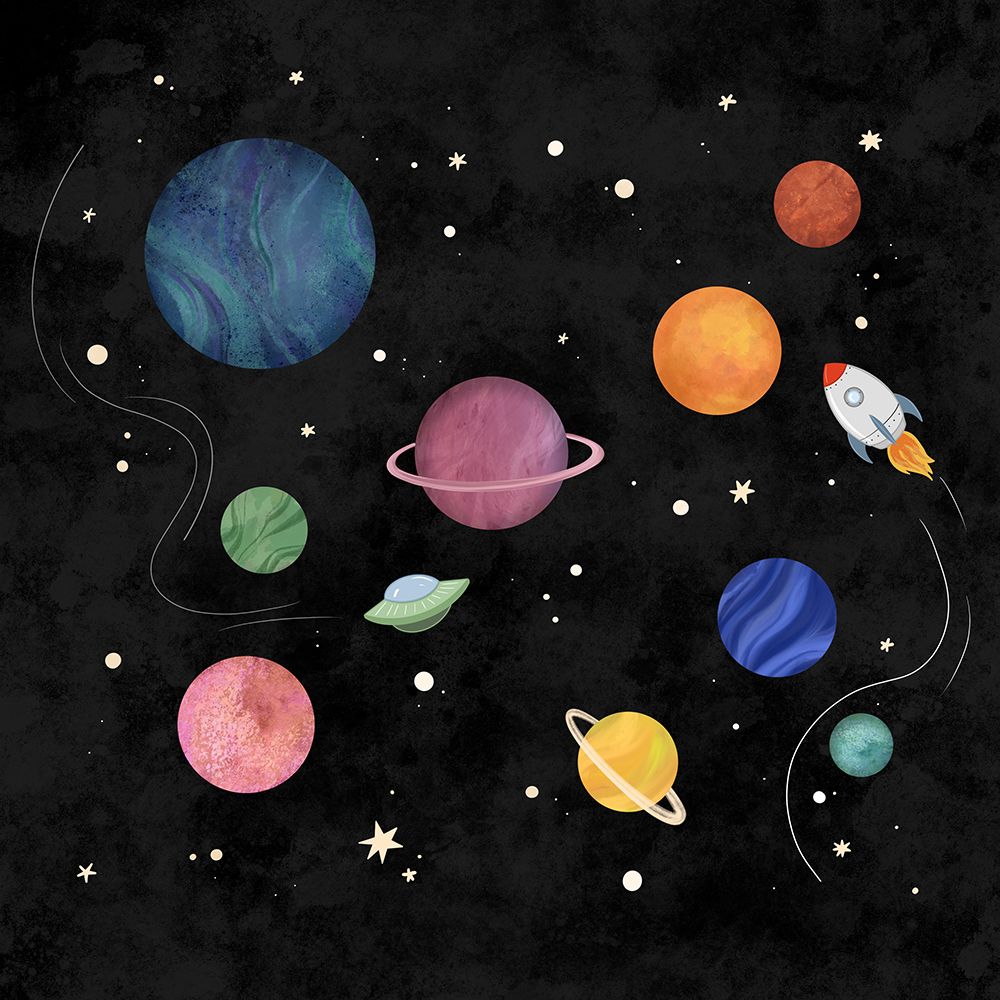 Space explorers art print by Emelie Marie for $57.95 CAD