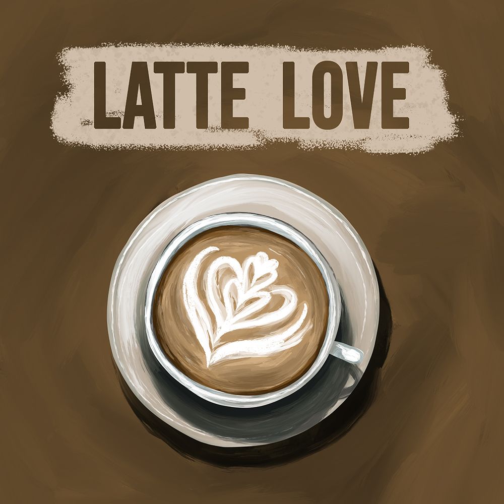 Latte Love art print by Emelie Marie for $57.95 CAD