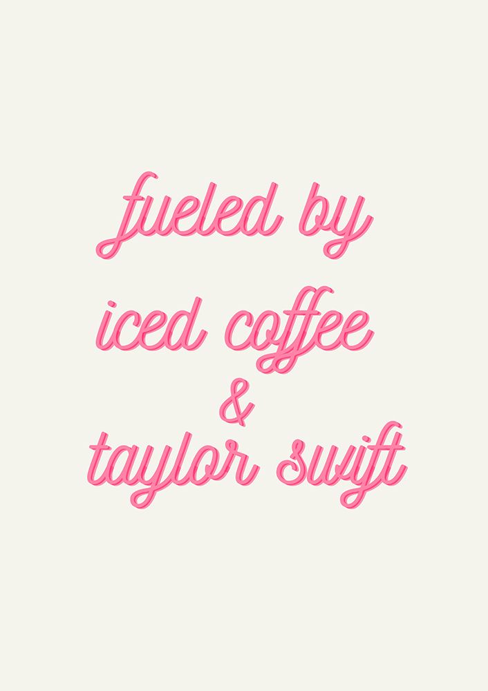 Iced Coffee and Taylor Swift art print by Art of Living for $57.95 CAD