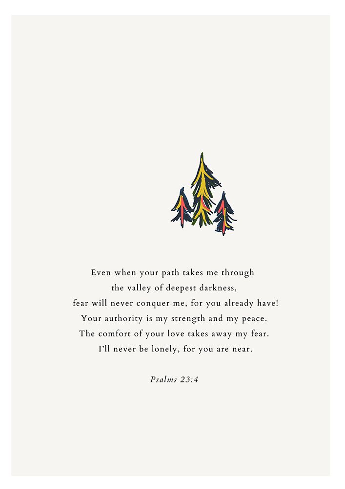 Psalms 23:4 art print by Art of Living for $57.95 CAD