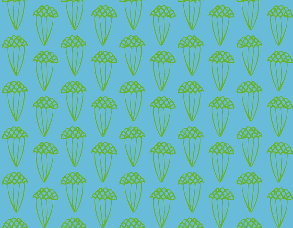 Seed Capsule Light Green art print by Yvonne Gustafsson for $57.95 CAD