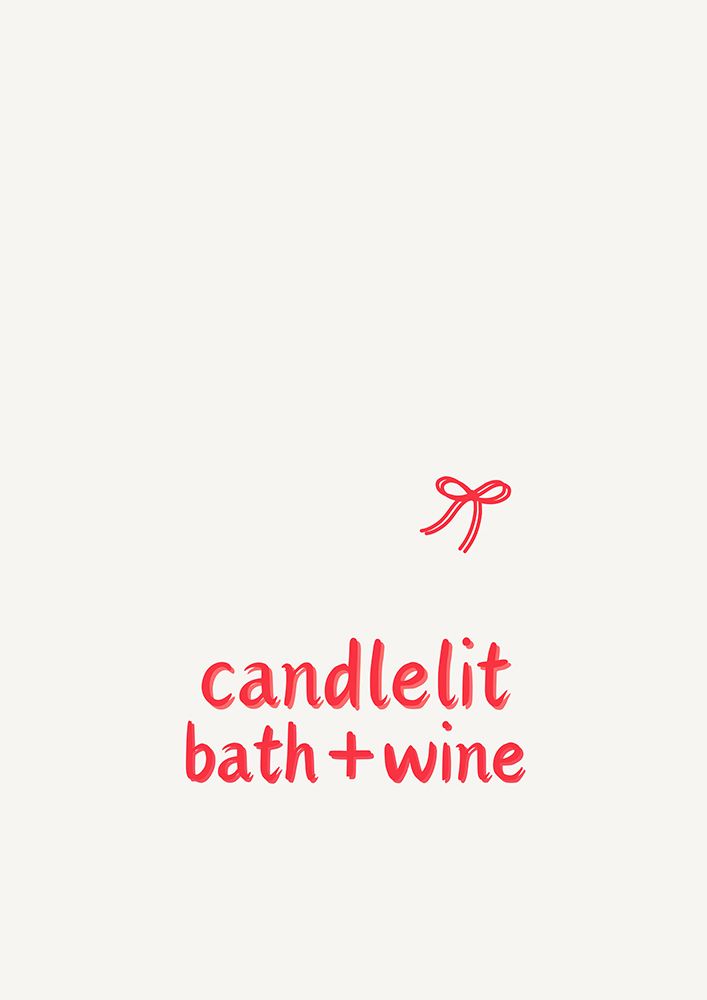 Candlelit bath + Wine art print by Art of Living for $57.95 CAD