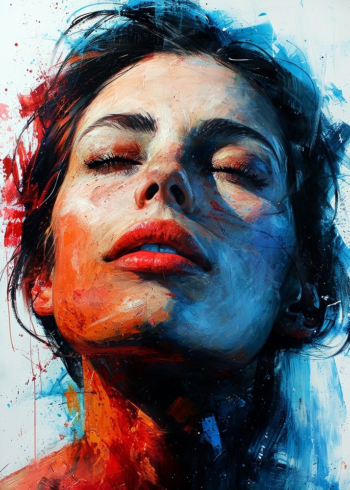 Portrait of a woman 1 art print by Justyna Jaszke for $57.95 CAD