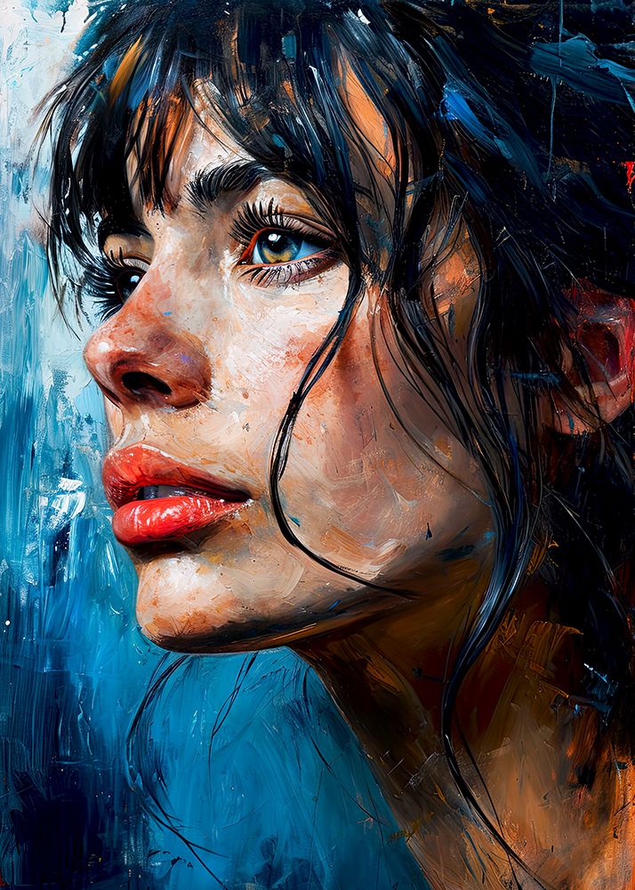 Portrait of a woman 2 art print by Justyna Jaszke for $57.95 CAD