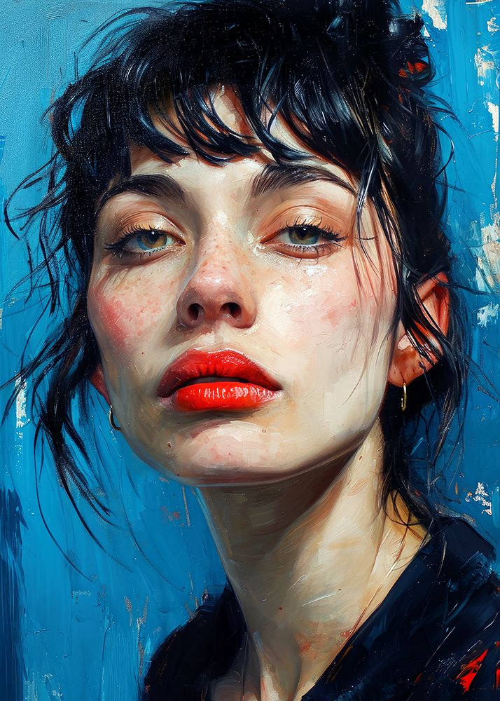 Portrait of a woman 3 art print by Justyna Jaszke for $57.95 CAD